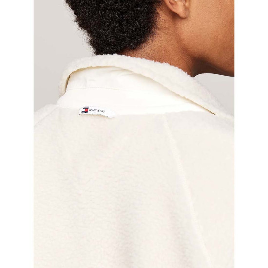 Tommy Hilfiger Ανδρικό πουκάμισο Badge Casual Teddy Fleece Overshirt